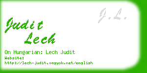 judit lech business card